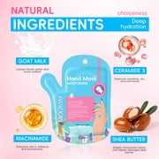 Mooyam Moisturizing Hand Mask with Avocado, Hydrating Hand Masks for Dry Cracked Hands, Dry Skin Moisturizer for Soft and Smooth Touch Hands - Men Women - 5 Pairs