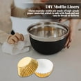 thumbnail image 4 of 100 Pieces Cupcake Paper Liners Mini Non-Stick Muffin Baking Molds DIY Pastry Chocolate Home Kitchen Bakeware  Green, 4 of 7