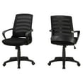 thumbnail image 3 of Monarch Specialties Office Chair, Adjustable Height, Swivel, Ergonomic, Armrests, Computer Desk, Work, Metal, Mesh, Black, Contemporary, Modern, 3 of 3