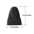 thumbnail image 3 of HESHENG Hat Women Winter All-match Candy Color Wool Knitted Thick Warm Outdoor Leisure Melon Leather Hat, 3 of 5