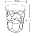 thumbnail image 3 of HomeView Design 20.5" & 18.75"H Wooden Board Round Stool/Accent Table for Home & Office (Set of 2), 3 of 5