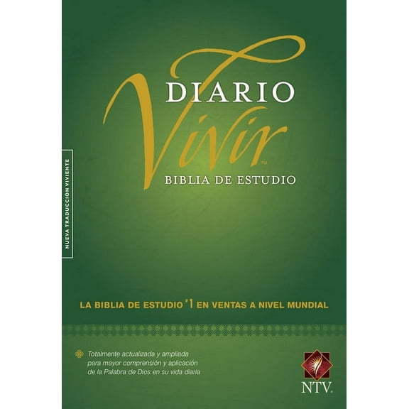 Biblia de Estudio del Diario Vivir-Ntv (Hardcover)