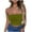 Green, variant on Ltctricy Tube Top for Women Strapless Eyelet Embroidered Slim Crop Tops Sleeveless Tank Tops Going out Bandeau Shirts