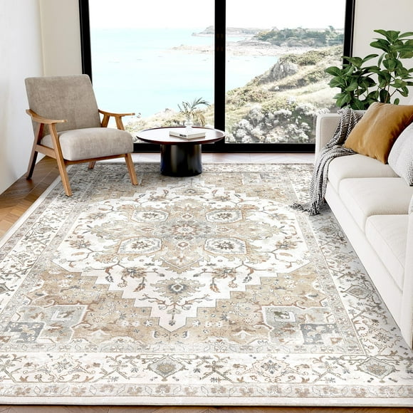 Alfombra AMADA HOMEFURNISHING, vintage, 5 x 7 pies, lavable