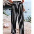 thumbnail image 6 of Women'S Pants Casual Button Up High Waisted Wide Leg Trousers Black L, 6 of 7