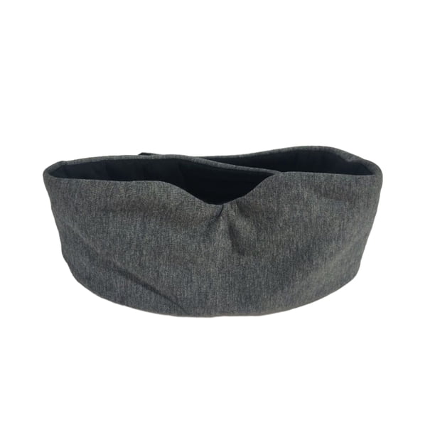 Qarigey Parche de ojo para dormir Transpirable Reutilizable Longitud Ajustable Adultos Niños Blinder Interior Exterior Dormitorio Eyeshade Salud Gris