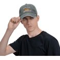 thumbnail image 7 of I'm Just Here for The Hotdogs Hat Denim Cap, 7 of 7