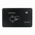 thumbnail image 1 of USB RFID Reader 125khz EM4100 ID Contactless Sensitivity Smart Card Reader TK4100 Support Window System Linux,1 * Card Reader,Black, 1 of 6