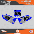thumbnail image 2 of Kalair GFX Graphics Kit for Yamaha YZ250X (2016-2022) Shatter Series, 2 of 5