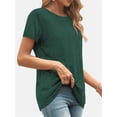 thumbnail image 5 of Womens Loose Fit Tshirts Short Sleeve Summer Tops Casual Workout Yoga Tunic T Shirts Tops, 5 of 6