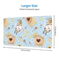 thumbnail image 3 of Balery Cute Gnome Bee Collects Honey Mouse Pad ,15.8x29.5 In Large Gaming Mouse Pad Desk Mat Long Non-Slip Rubber Stitched Edges,Waterproof Mousepad Desk Mat For Gamer Office Home, 3 of 9