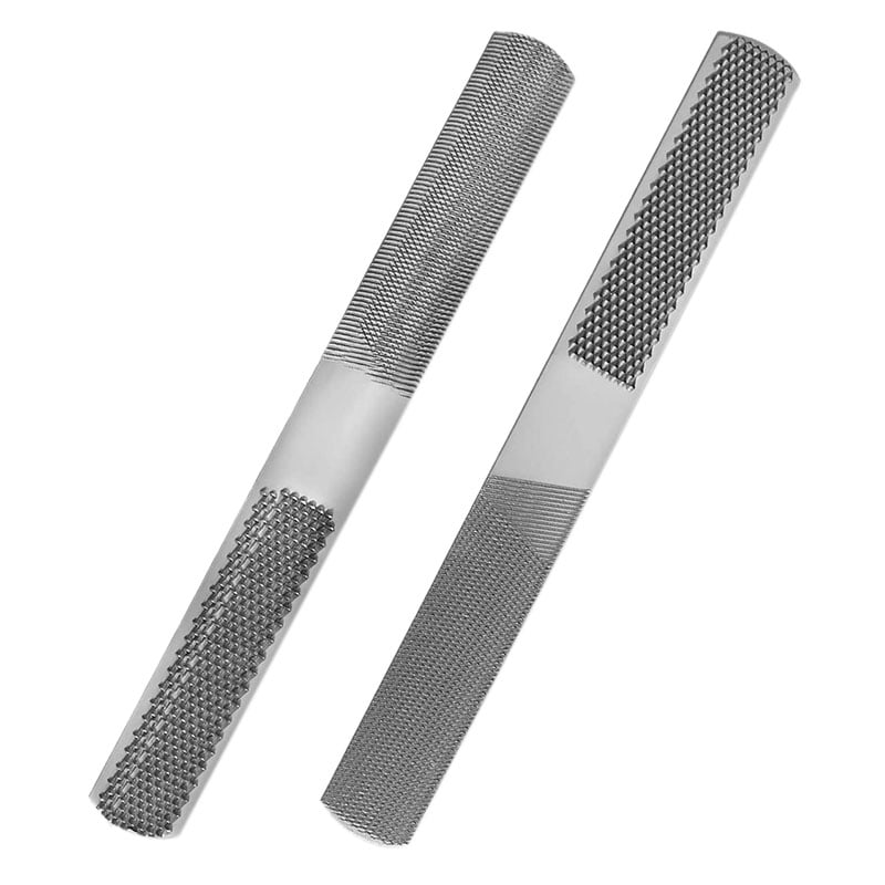 4 Kinds of Grit Surfaces Needle Files Carbon Steel Hand File for Wood 4-in-1 Bastard Half Round Flat Rasp 