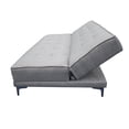 thumbnail image 4 of Sofa Cama Zeus Plata 3 posiciones Lino nacinoal EL BAZAR STORE Moderno Abotonado, 4 of 4