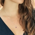 thumbnail image 3 of Gem Stone King 2 Tone 10K Yellow Gold and 925 Sterling Silver 1.39 Ct Pink Mystic Topaz White Lab Grown DiamondPendant, 3 of 4