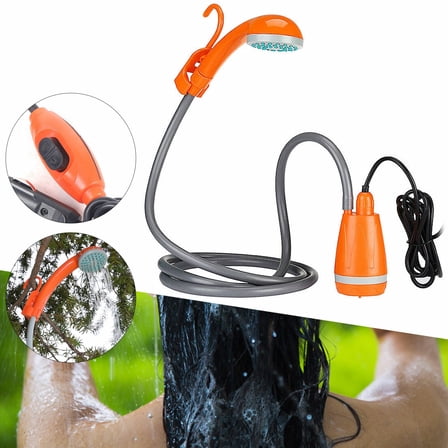 Outdoor Camping Shower Head Water Pump Portable Shower Head 5l/min