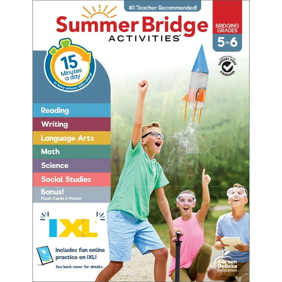 Summer Bridge Activities Workbook (160 pages) Grade 5-6