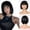 J-Black, variant on Phocas 12inch Short Bob Wigs for Women - Wavy Synthetic Bob Wig with Bangs, Face Slimming Short Wig, Glueless Wear and Go for Daily or Party (Black)