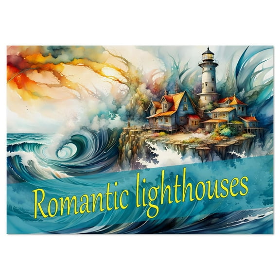 Romantic lighthouses (Monthly Wall Calendar 2026 11.7 x 16.5 (open)), CALVENDO 14 Month Calendar