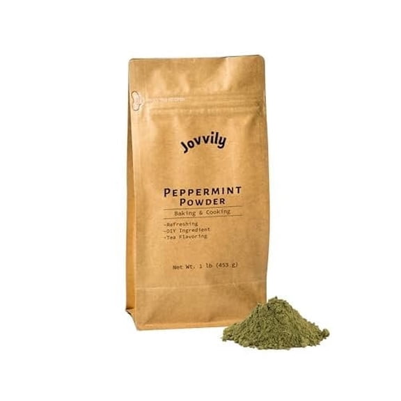 Jovvily Peppermint Powder - 1lb - Refreshing - Cool Taste - Herbal Tea