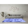 thumbnail image 3 of Ahgly Company Indoor Rectangle Abstract Blue Modern Area Rugs, 3' x 5', 3 of 4