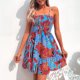 thumbnail image 1 of Vestido maxi sin mangas con estampado de flores y cintura media para mujer Pompotops  qyievc1394, 1 of 9