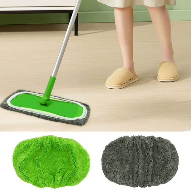 Cabezal de repuesto de microfibra lavable - Almohadilla fina de microfibra para fregonas estándar, reutilizable y lavable a máquina, atrapa suciedad y pelo de mascotas