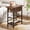 Brown, variant on End Table with Charging Station, Flip Top Side Table with USB Ports and Outlets, 3-Tier Storage End Table for Small Spaces, Living Room, Bedroom, Black