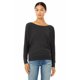 thumbnail image 1 of Camiseta fluida de manga larga con hombros descubiertos para mujer GRIS OSCURO HEATHER S Bella + Lienzo 8850, 1 of 1