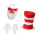 thumbnail image 4 of Copo de vestir de sombrero Propiedades de fotos Red White Rayas Sombrero para fiestas temáticas Fiesta, 4 of 9