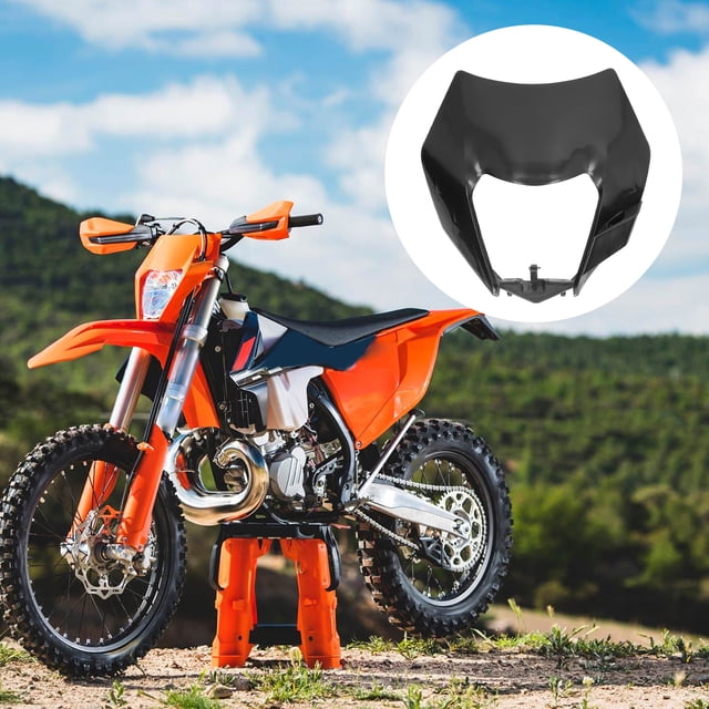 Motorcycle Headlamp Fairing, Headlight Protector Cover Damage Proof Easy To Install Break for Dirt Bike