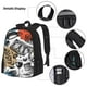thumbnail image 3 of Easygdp French Food Mochila para Niños y Niñas con Set de Caja de Almuerzo y Estuche para Lápices 3 en 1, Mochila Escolar Estampada para Adolescentes, 3 of 7