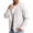 White, variant on Fnooota Mens Jean Jackets, Long Sleeve Spring Fall Front Button Fashion Denim Jackets Blue Size S-3XL