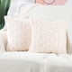 thumbnail image 5 of Fundas de almohada de felpa suave y peluda, 18x18 pulgadas, fundas de cojín cuadradas estampadas, funda de almohada decorativa, 2 uds., 5 of 5