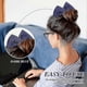 thumbnail image 5 of 4 Pieces Deft Hair Bun Maker Doughnut Hair Bun French Hairstyle (black, Khaki, Green, Dark Blue,fabric), 5 of 5