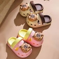 thumbnail image 7 of Tfken Todder Boys Girls Sandals Cartoon Print Ocean Quick Dry Swivel Ankle Strap Eva Pink Slippers Size 2-3 Years, 7 of 7