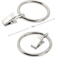 thumbnail image 4 of 20 Pieces Curtain Rings with Clip, Stainless Steel Curtain Hanging Rings with Clips, 38mm Inner Diameter (Silver), 4 of 4