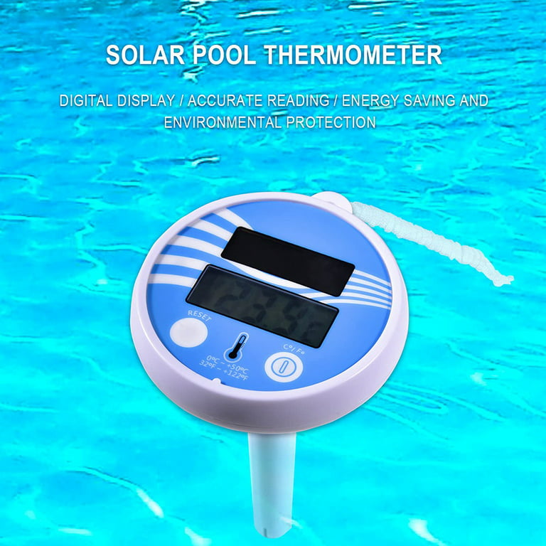 Floating Pool Thermometer Wireless - Solar Digital Pool Thermometer 