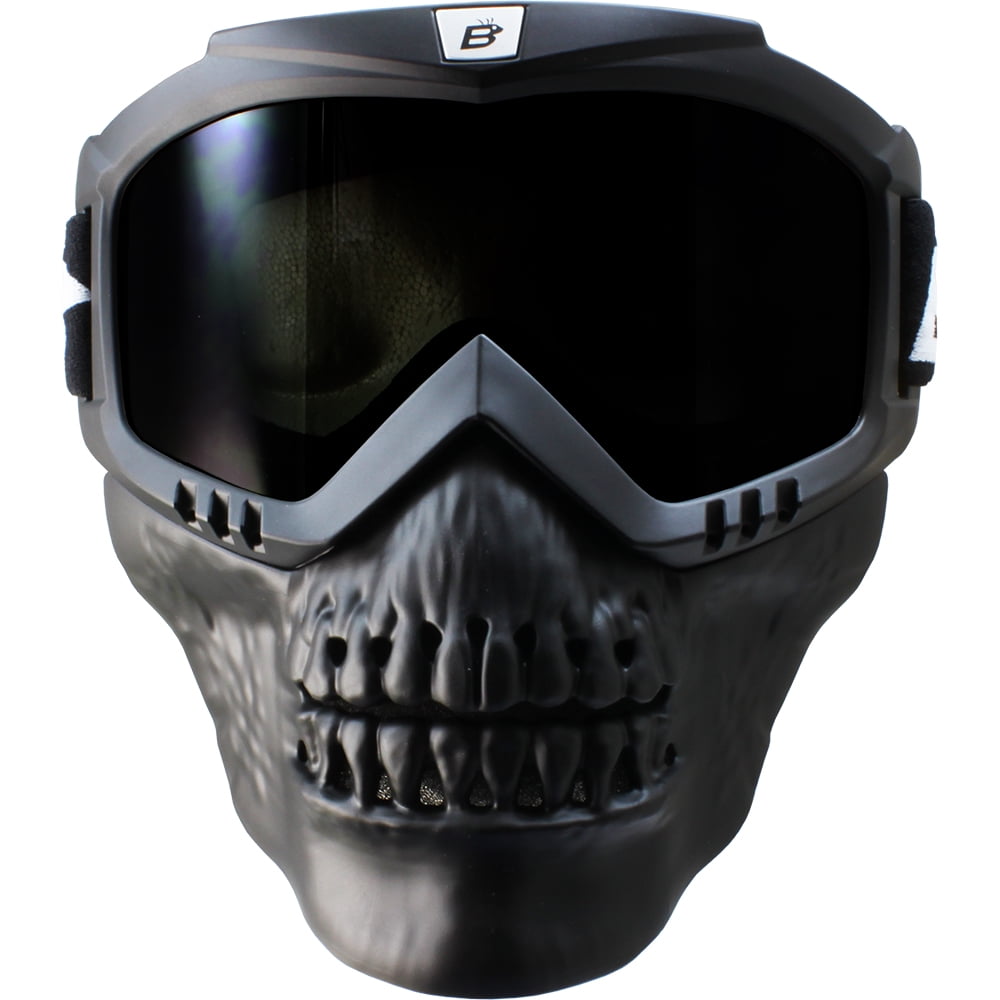 Motorcycle Goggles Skull Face Mask Offroad ATV Motocross Eyewear Race Windproof 