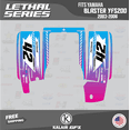 thumbnail image 4 of Kalair GFX Graphics Kit for Yamaha ATV BLASTER YFS 200 (2003-2006) Lethal Series, 4 of 5