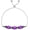 Amethyst Purple, variant on Birthstone Bracelet 925 Sterling Silver Vintage Retro Link Bracelet with 8mm Crystal from Austria, Birthday Jewelry for Women 7-9 inches