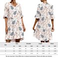 thumbnail image 2 of Vestido Midi Con Volantes Vestido de playa para mujer Estilo boho Estampado floral Elegante atuendo diario (Blanco M) Ygjytge para Mujer Blanco T L, 2 of 6