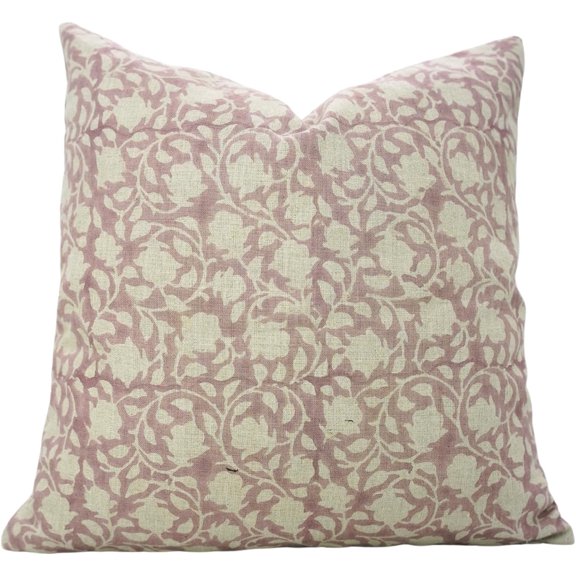 Handcrafted Pure Linen Pillow Covers by Fabdivine, Hand block prints, 12X20, Amritvela