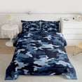 thumbnail image 2 of jejeloiu Camouflage Hunting Full Size Comforter Sets,Blue Retro Camo Bedding Sets For Girls Kids Reversible 3pcs, 2 of 8