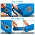 thumbnail image 5 of Demifill 3 Inch Thick Inflatable Waterproof Camping Sleeping Pad, Lightweight and Portable Camping Mattress, Blue, 5 of 10