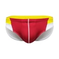 thumbnail image 1 of Short Swimming Trunks for Men Solid Color High Vent Quick Dry Swimwear Shorts, 1 of 9