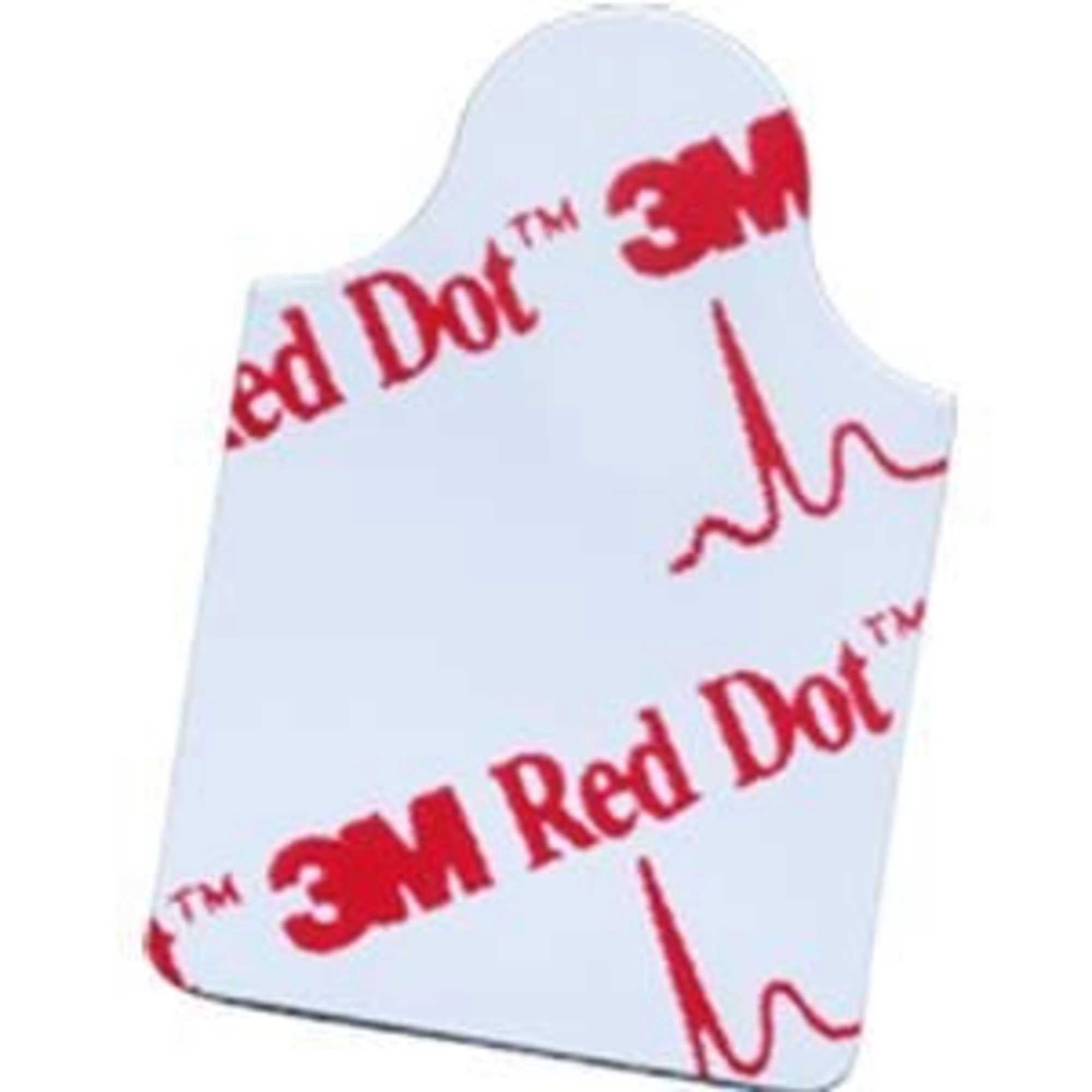 Red Dot Resting EKG Electrode: 100 Count, 1-3/4" x 7/8"