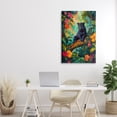 thumbnail image 2 of Stupell Industries Wild Side Black Leopard Canvas Wall Art, design by Petal Prints Design, 2 of 7