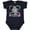 Navy Blue, variant on Inktastic Sanibel Island Florida Cute Swimming Manatee Boys or Girls Baby Bodysuit