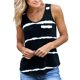 thumbnail image 2 of Lilgiuy Sales - Camiseta sin mangas con cuello halter a rayas para mujer, con dobladillo fluido, sin mangas, para verano, para el tiempo libre, con bolsillo, ropa deportiva para el hogar, 2 of 7