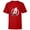 Red, variant on Marvel Avengers Silver and Red Logo - Short Sleeve T-Shirt for Kids - Customized-White